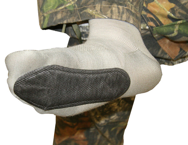 Foot Warmer Insoles adhered to bottom of foot