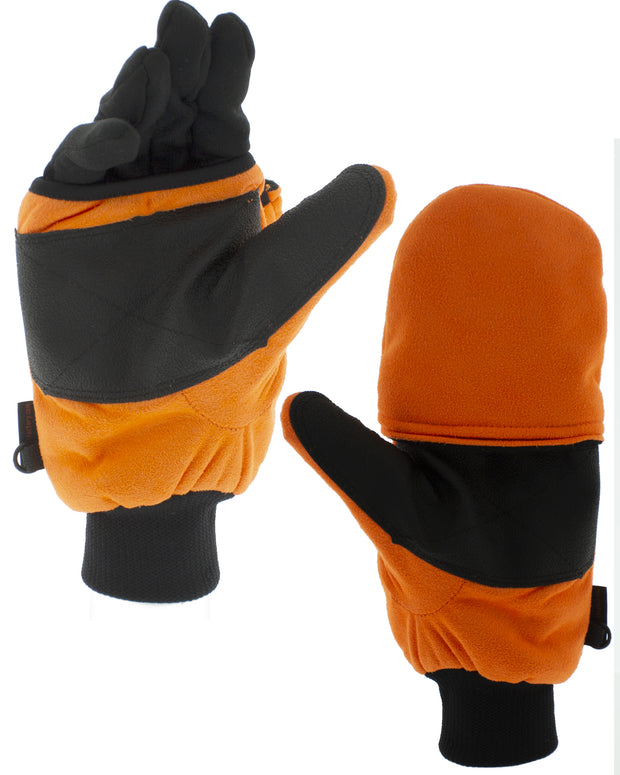 Blaze Orange Heated Pop-Top mitten/Glove