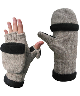 Heat Factory Heated Ragg Wool mitten glove